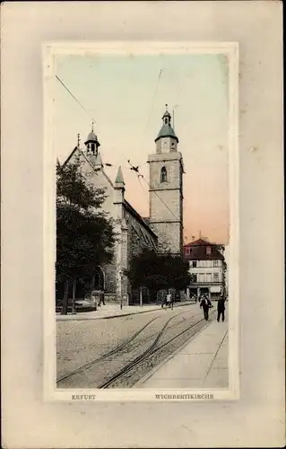 Präge Ak Erfurt in Thüringen, Wichbertikirche