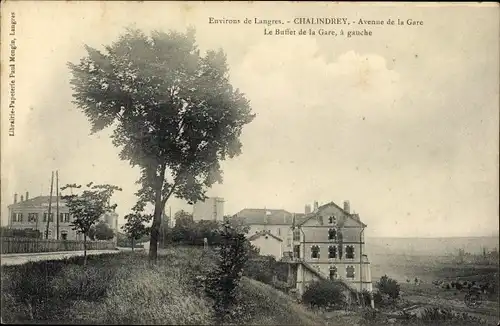 Ak Chalindrey Haute Marne, Avenue de la Gare, Le Buffet de la Gare