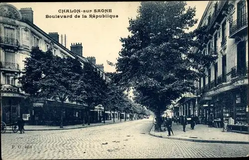 Ak Chalon sur Saône Saône et Loire, Boulevard de la République