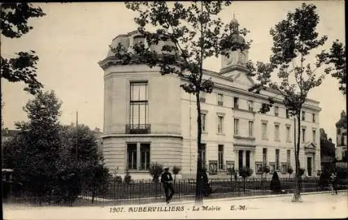 Ak Aubervilliers Seine Saint Denis, La Mairie