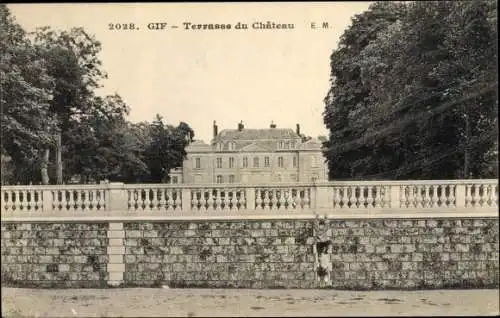 Ak Gif Essonne, Terrasse du Château