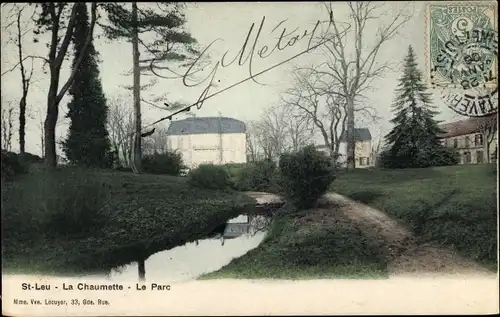 Ak St. Leu la Foret Val d'Oise, La Chaumette, le Parc