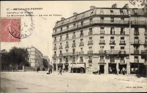 Ak Levallois Perret Hauts de Seine, Carrefour de Villiers, Boulevard Bineau