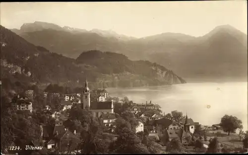 Ak Vitznau Kt. Luzern Schweiz, Panorama vom Ort