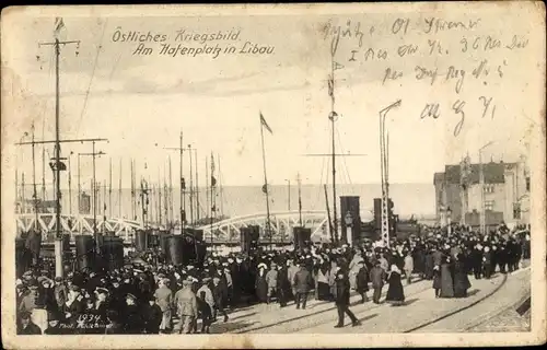 Ak Liepaja Libau Lettland, Hafenplatz