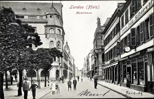 Ak Landau in der Pfalz, Marktstraße