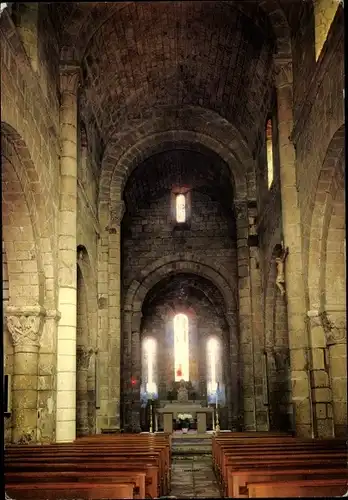 Ak Langogne Lozère, Interieur de l'Eglise