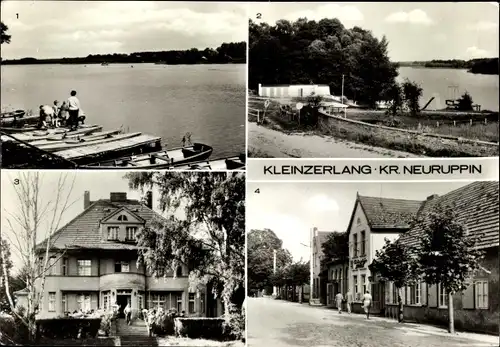 Ak Kleinzerlang Rheinsberg in Brandenburg, FDGB Café Pälitzsee, FDGB Erholungsheim Frieden