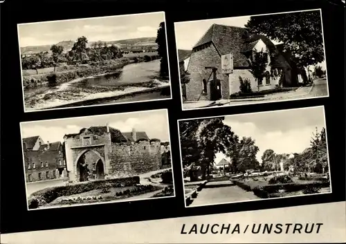 Ak Laucha Burgenlandkreis Sachsen Anhalt, Glockenmuseum, Obertor, Unterpromenade, Segelfliegerschule