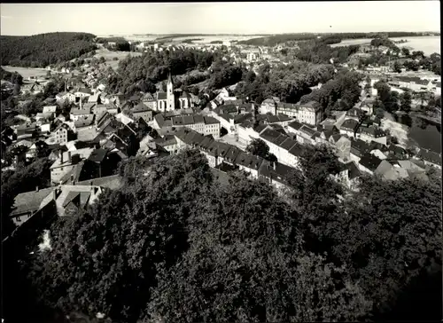 Ak Bad Lobenstein in Thüringen, Blick vom Alten Turm auf die Stadt