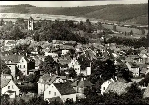 Ak Königsee Rottenbach in Thüringen, Panorama vom Ort