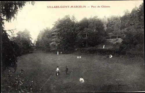 Ak Villars Saint Marcelin Haute Marne, Parc du Chateau