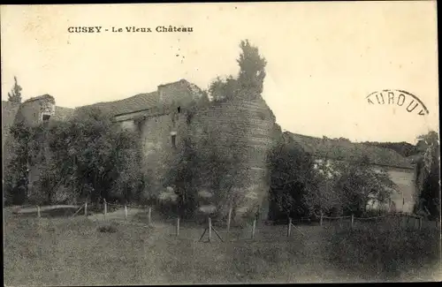 Ak Cusey Haute Marne, Le Vieux Chateau