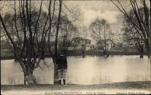 Ak Franceville Montfermeil Seine Saint Denis, Etang de l'Epine