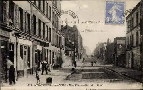 Ak Montreuil sous Bois Seine Saint Denis, Rue Etienne Marcel