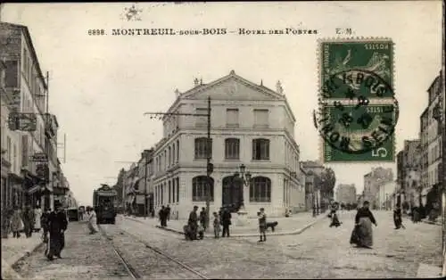 Ak Montreuil sous Bois Seine Saint Denis, Hôtel des Postes