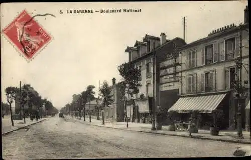 Ak La Garenne Hauts de Seine, Boulevard National