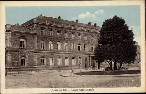 Ak Saint Quentin Aisne, Lycée Henri Martin