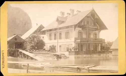 Foto Hallstatt in Oberösterreich, Gosaumühle, Photoatelier Ludwig Hardtmuth