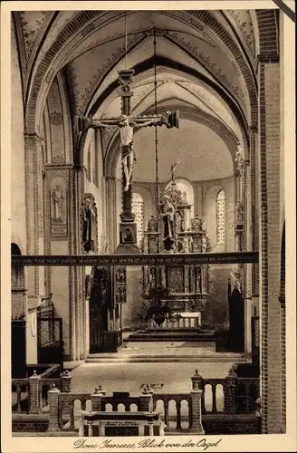Ak Ratzeburg in Schleswig Holstein, Blick in die Kirche von der Orgel aus
