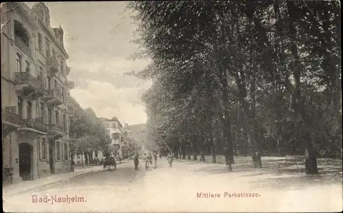 Ak Bad Nauheim im Wetteraukreis Hessen, Mittlere Parkstraße