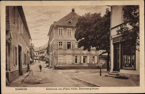 Ak Simmern im Rhein Hunsrück Kreis, Aufnahme von Franz Kilian, Buchhandlung