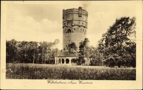 Ak Wilhelmshaven in Niedersachsen, Ansicht vom Wasserturm