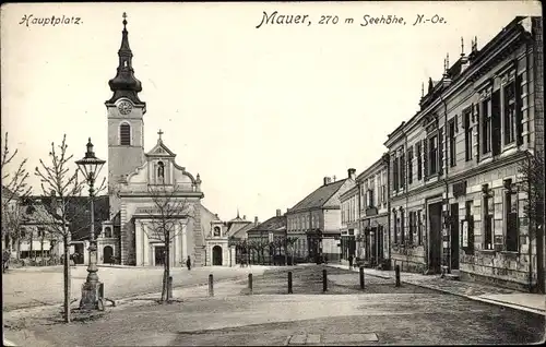 Ak Wien 23. Liesing Mauer Österreich, Hauptplatz