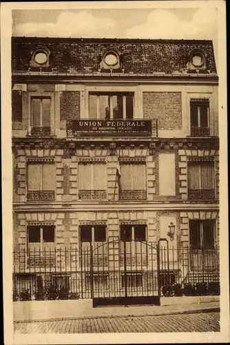 Ak Paris IV., La Maison de l'Union Fédérale, Rue de Brissac 1