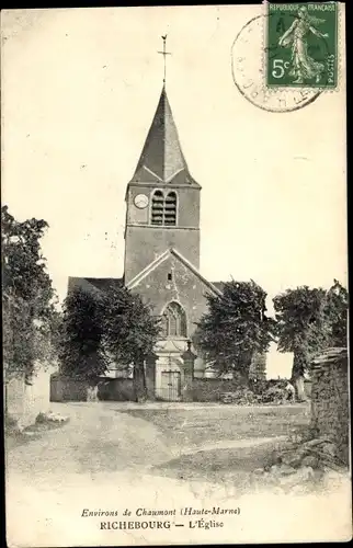 Ak Richebourg Haute Marne, L'Eglise