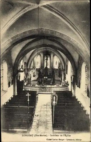 Ak Longeau Haute Marne, Interieur de l'Eglise