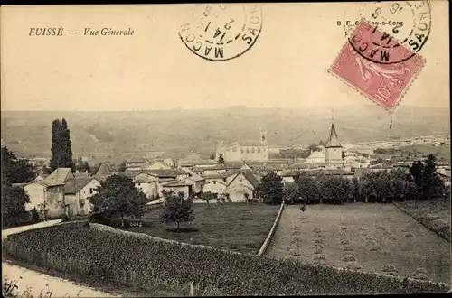 Ak Fuissé Saône et Loire, Vue générale