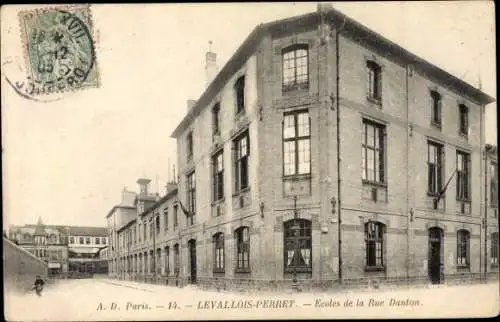 Ak Levallois Perret Hauts de Seine, Ecoles de la Rue Danton