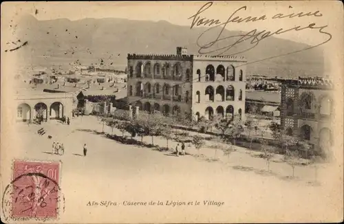 Ak Ain Sefra Algerien, Caserne de la Legion et le Village