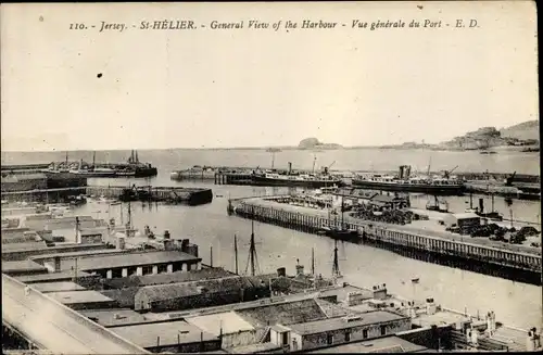 Ak Saint Helier Jersey Kanalinseln, General view of the Harbour