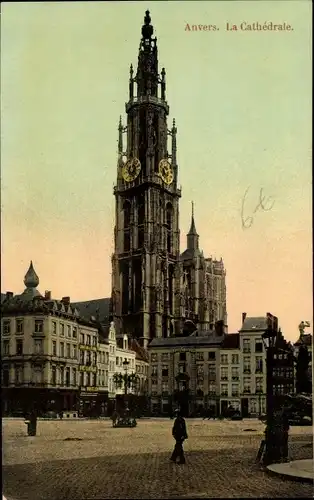 Ak Antwerpen Anvers Flandern, La Cathédrale