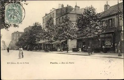 Ak Pantin Seine Saint Denis, Rue de Paris