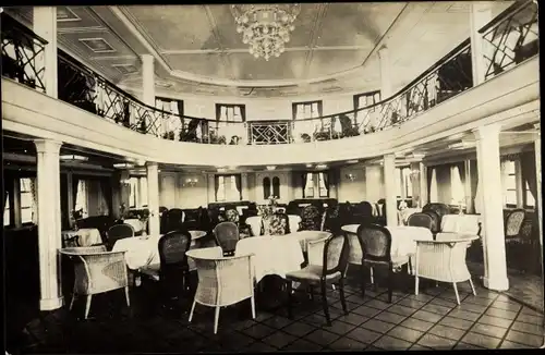 Foto Ak Dampfer New York, Hamburg Amerika Linie, Halle II. Klasse