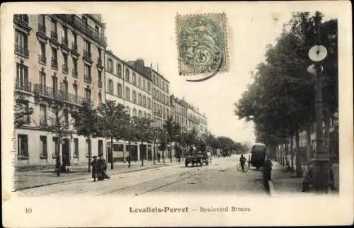 Ak Levallois Perret Hauts de Seine, Boulevard Bineau