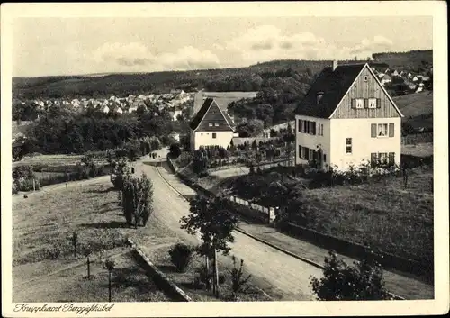 Ak Berggießhübel in Sachsen, Gersdorfer Straße, Blick nach der Siedlung