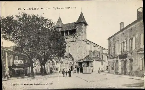 Ak Villereal Lot et Garonne, L'Eglise