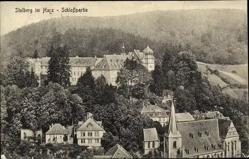 Ak Stolberg Südharz, Schlosspartie