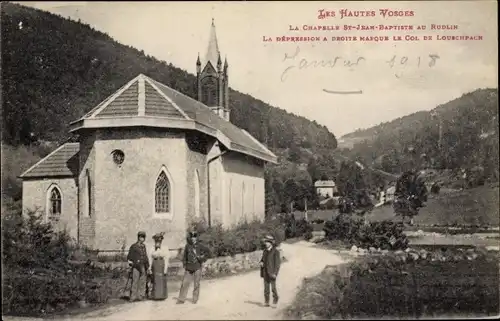 Ak Louschpach Lothringen Vosges, La Chapelle Saint Baptiste au Rudlin