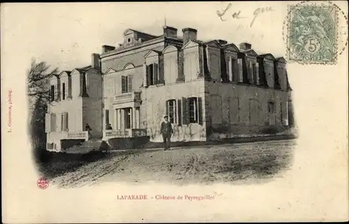 Ak Laparde Lot et Garonne, Chateau de Peyreguillon