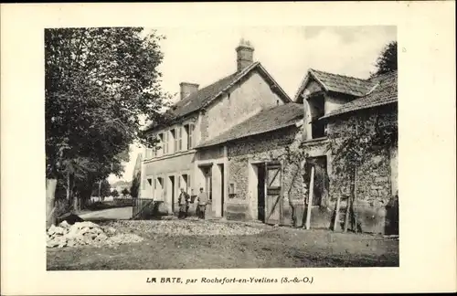 Ak La Bate Yvelines, une rue, maisons