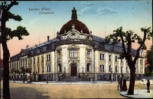 Ak Landau in der Pfalz, Justizgebäude