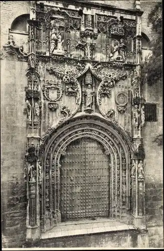 Ak Málaga Andalusien Spanien, Catedral, Fachada