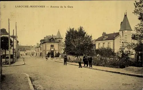 Ak Laroche Migennes Yonne, Avenue de la Gare