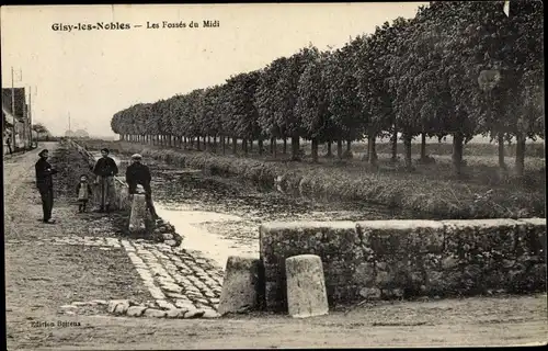 Ak Gisy les Nobles Yonne, Les Fossés du Midi