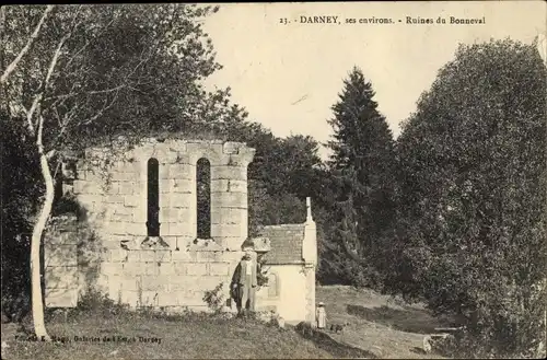 Ak Darney Lothringen Vosges, Ruines du Bonneval